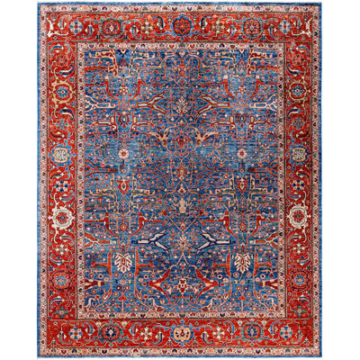 Serapi One-of-a-Kind 8' 0" X 9' 11" Hand Knotted Area Rug