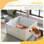 Boîte de mise bas pour chien avec support rétractable Pawhut-101420099