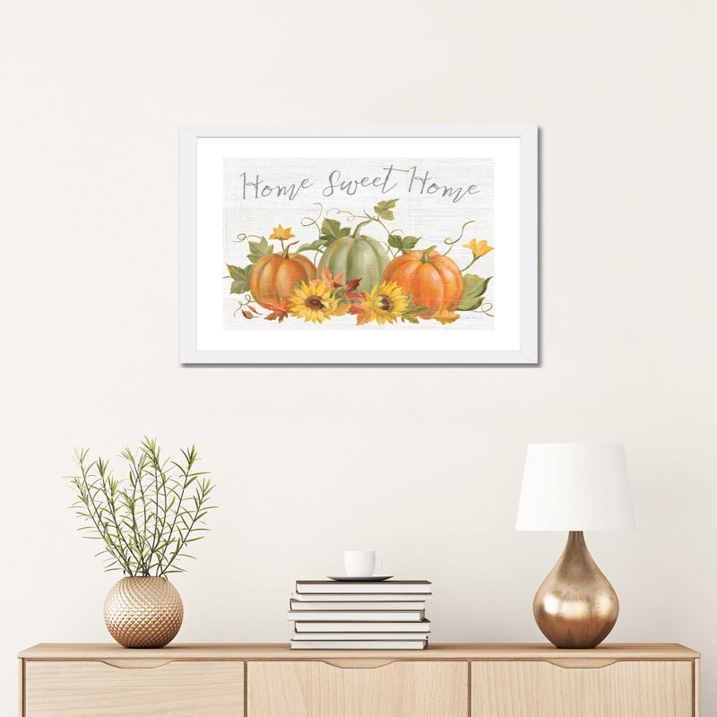 «Fall Splendor I» par Silvia Vassileva - impression d'art graphique, H 16 po x l 24 po x P 1 po, Papier encadré blanc, Blanc