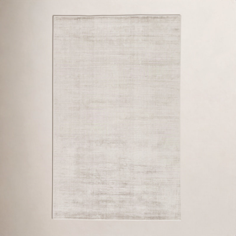 Tapis gris tissé à la main Owens, Rectangle de 5 pi x 8 pi