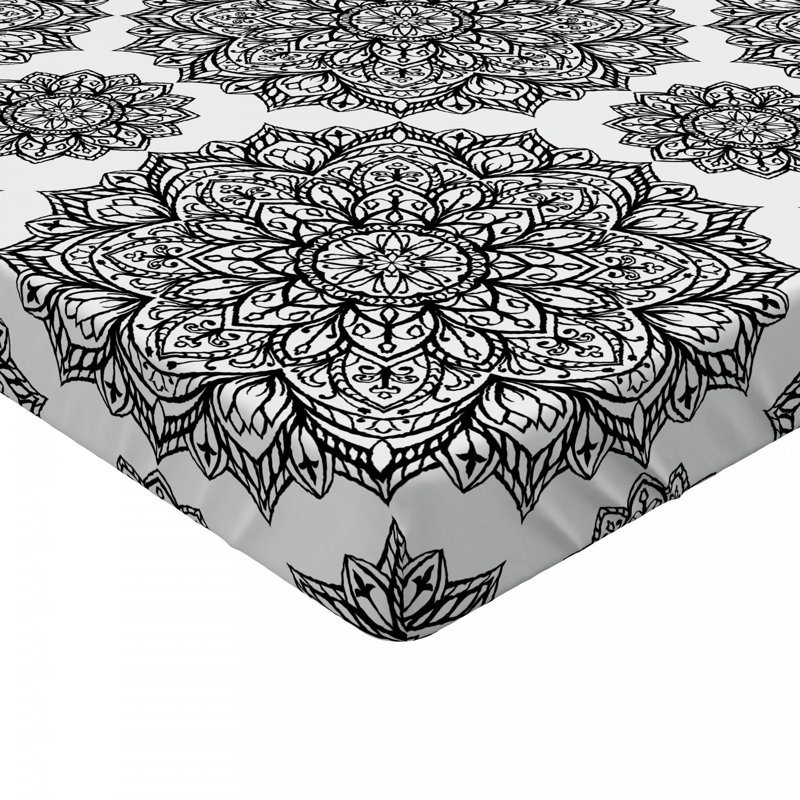 Microfiber Damask Fitted Sheet, Full Fitted Sheet
