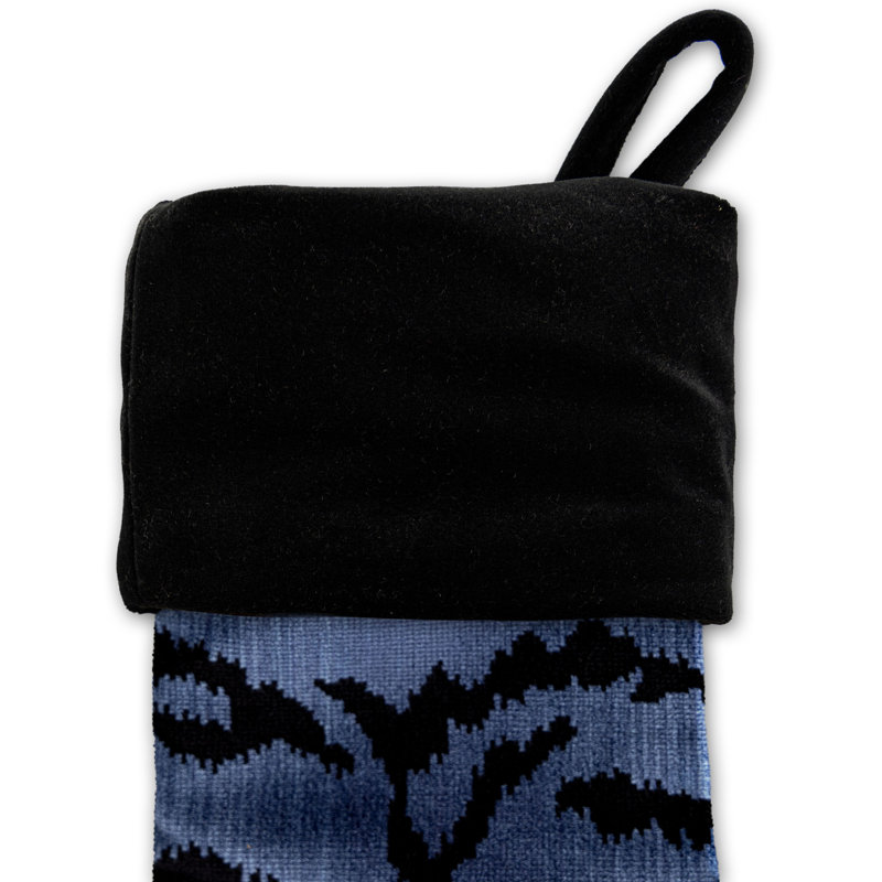 TIGRE DE STOCKAGE / VELOURS, Bleu / Noir