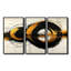 Cercle abstrait en or et tons - formes abstraites, ensemble de salon d'art mural-107213490-107213498