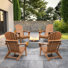 Chaise Adirondack pliable pour l'extérieur