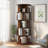 5 Tier Rotating Bookshelf, 360° Display Round Spinning Bookshelf, Space-Saving, Small Space Rotating Bookshelf Tower For Bedroom, Living Room, Home, Office-2051935634-2056103646