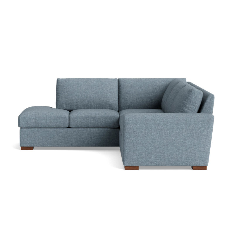 Couch Potato Sectional, Left Hand Facing, Performance Weave - Snow