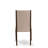 7 Piece Dining Table Set Consist of a Rectangle Dining Room Table and 6 Light Tan Linen Fabric Upholstered Chairs, Mahogany-2005997100-2005997103-2005997102