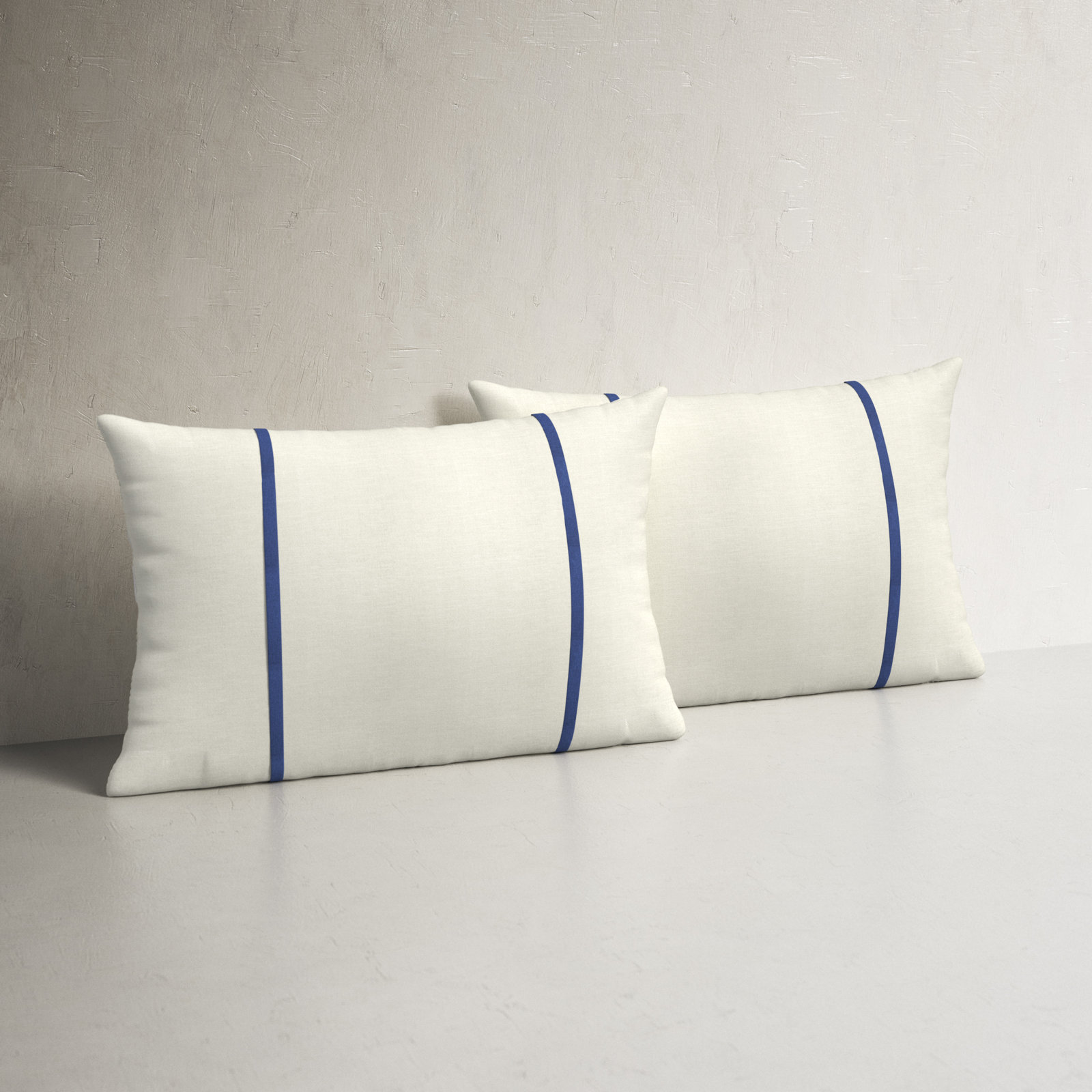 Furston Lumbar Throw Pillow, 16" x 26", Ivory