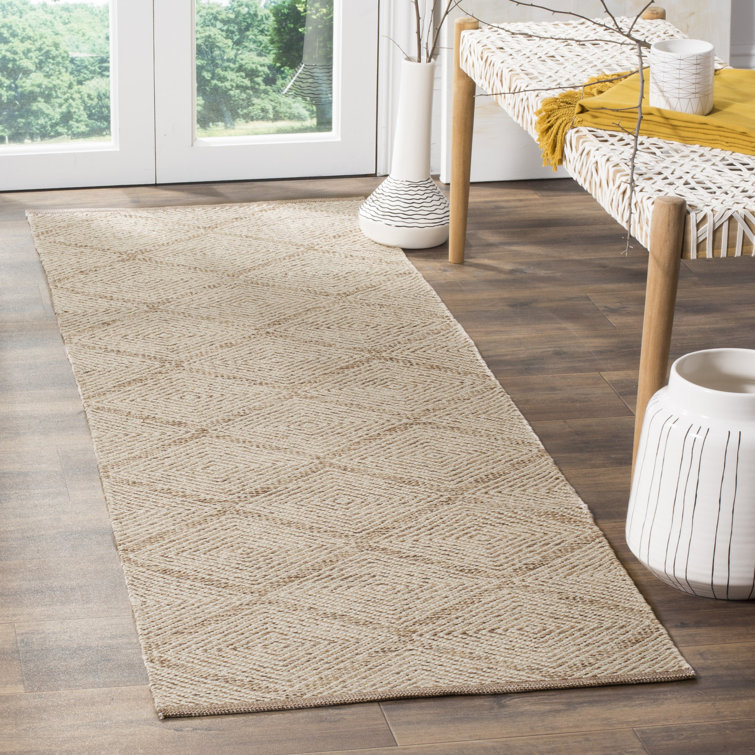 Abberton Hand Woven Cotton Geometric Rug