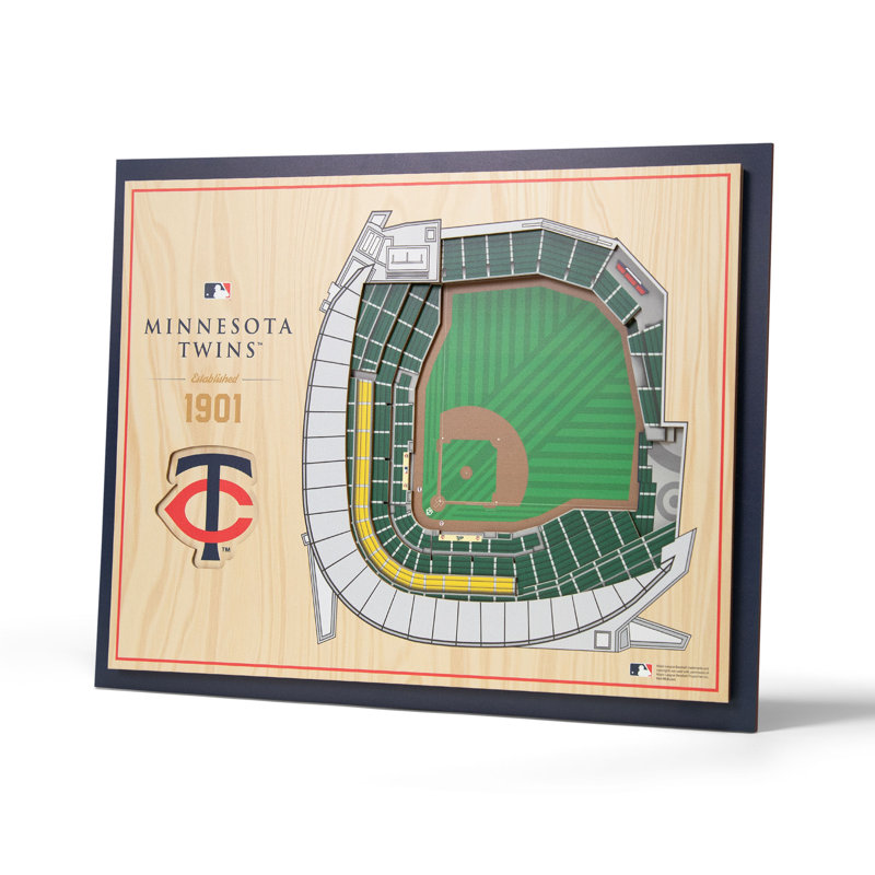 MLB 5-Layer StadiumViews 3D Wall Art, Minnesota Twins