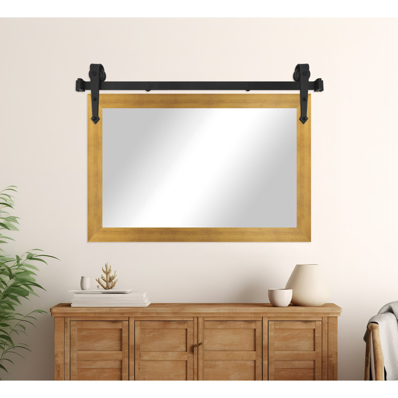 Miroir Conner Rea, 16 po x 33 po, Or mat