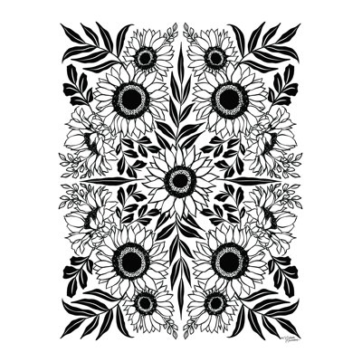 Tournesol Medley - impression sur toile tendue