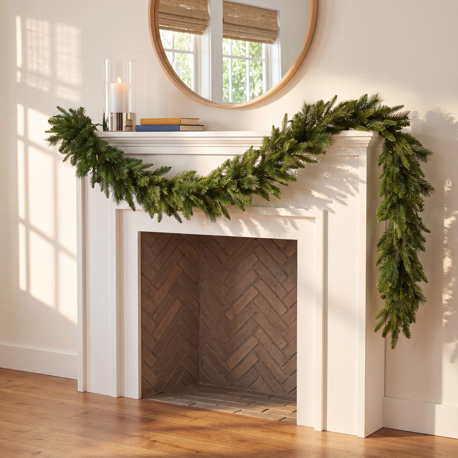 108" Pre-Lit Pine Garland