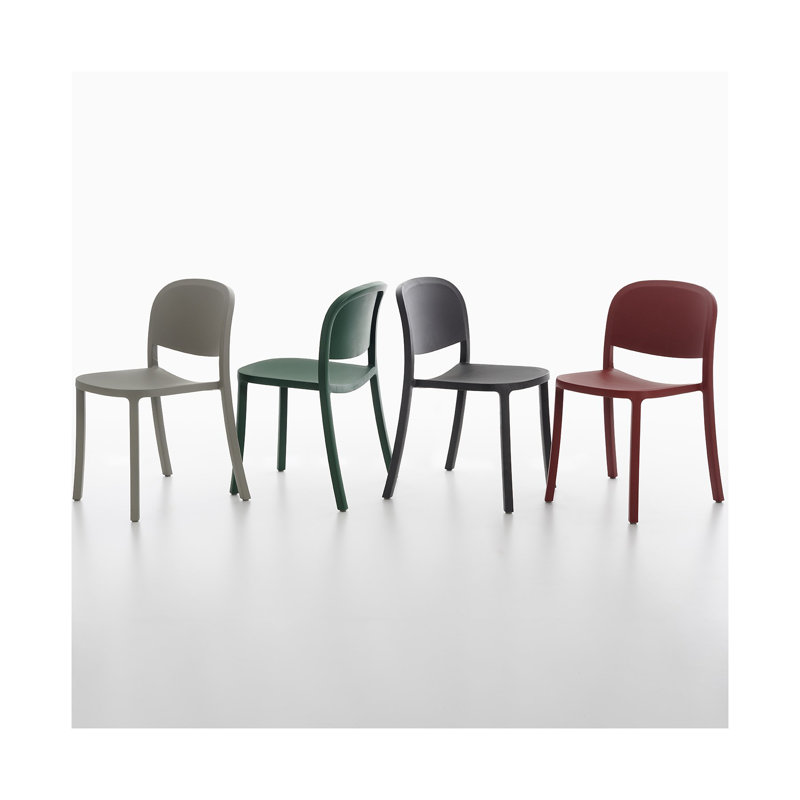 1 Inch Reclaimed Stacking Chair by Jasper Morrison, Green