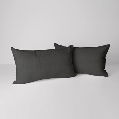 Housse de coussin rectangulaire S&G Slubb