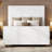 King Upholstered Panel Platform Bed-1163960549