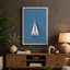 Sailboat at Rest Minimalist 1 Piece Wrapped Canvas Wall Art-732476525-732476530