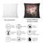 Carré, sculpture grecque rétro avec des fleurs séchées - coussin décoratif traditionnel-60158616