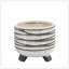S / 2 CÉRAMIQUE 6/8 "PIEDS, BLANC