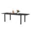 Table de salle à manger extensible en aluminium 97,2 po L