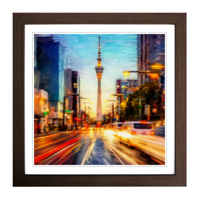 City Of Tokyo Impressionism - Framed Print