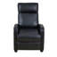 Black Faux Leather Recliner Chair