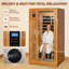 Sauna infrarouge FAR à 1 personne avec Bluetooth en pruche du Canada