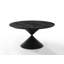 Dining Set Wood+Fabric 7 Pieces Ebony - Upholstered Chairs