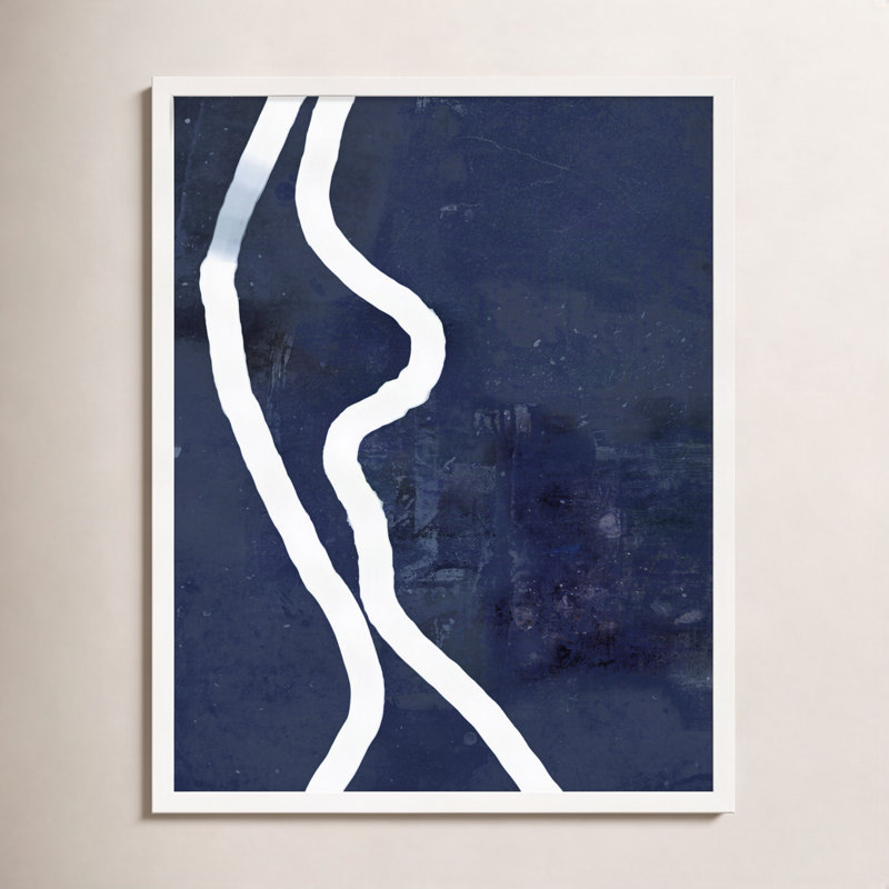 White Rope 2 Painting by Jacques Pilon, White, 38" H x 30" W