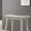 Ensemble de 2 tabourets ergonomiques de hauteur comptoir gris clair avec structure en bois massif et siège en panneau de particules, facile à assembler-337761553