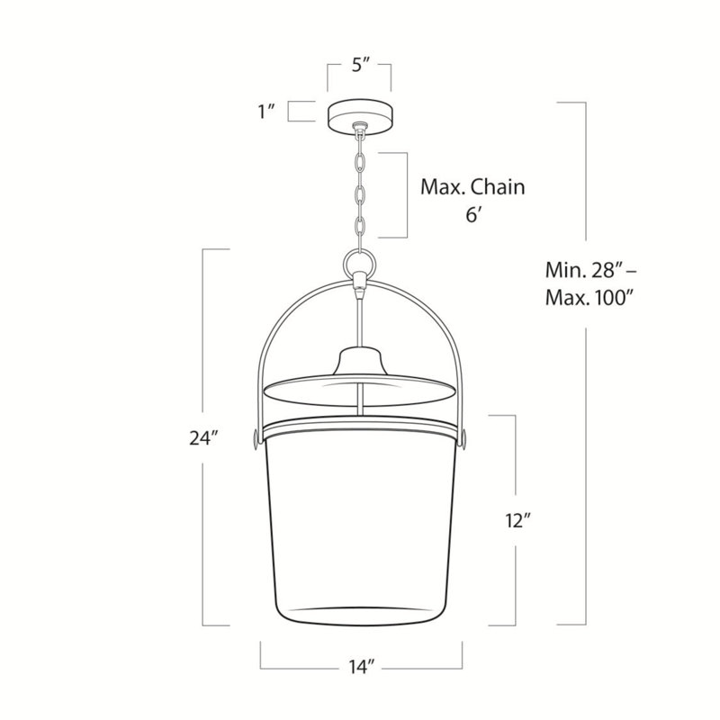 Petite suspension Bell Emerson