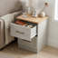 August Grove 2 Drawer Bedside Table-91717319