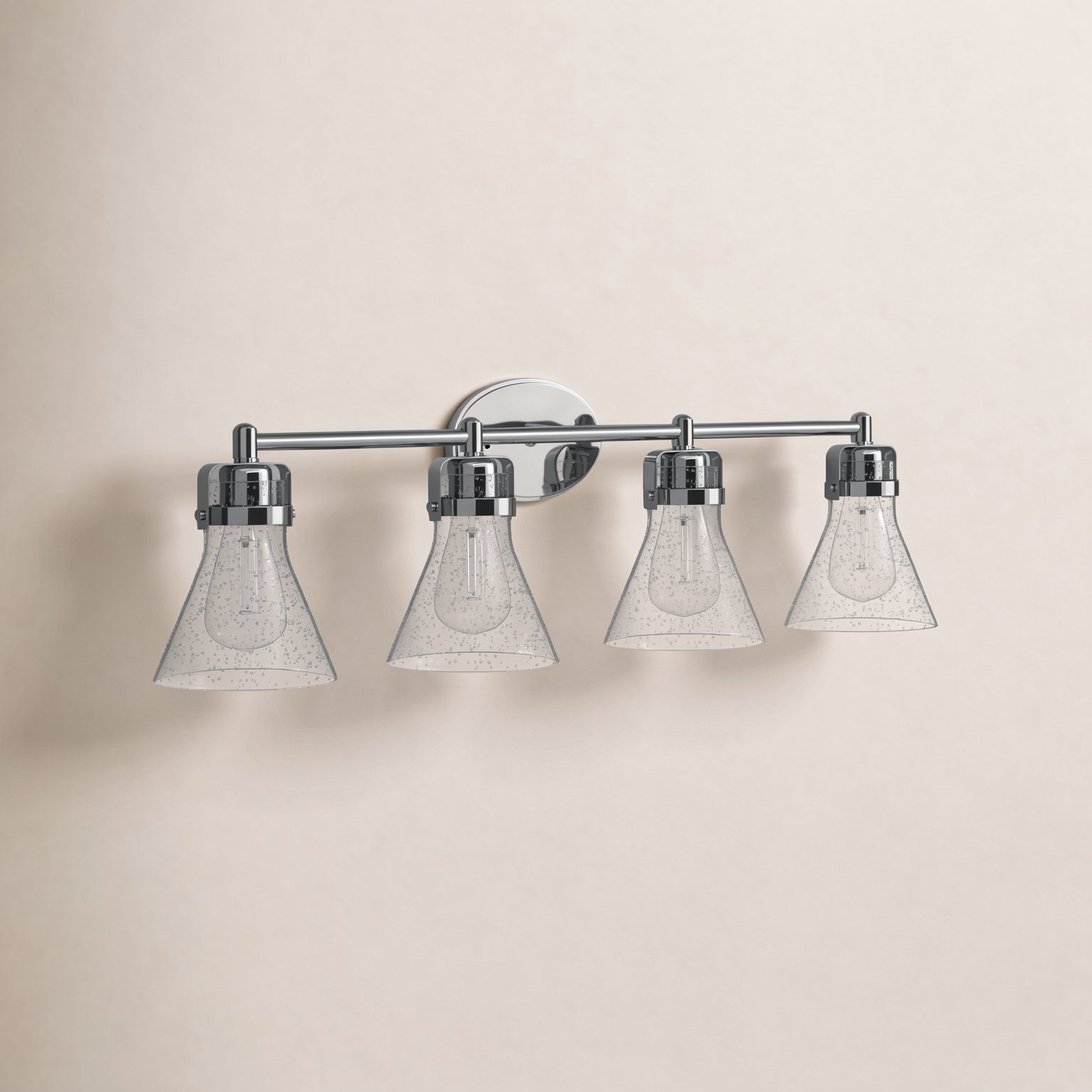 Nare Dimmable Vanity Light, No, Polished Chrome, 4 Lights