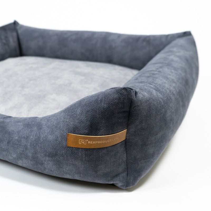 Orthopedic Memory Foam Pet Bed, 15cm H x 55cm W x 65cm D, Graphite/Grey