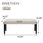 Banc de salle à manger en lin capitonné Modern-1493496423