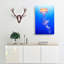 Orange Jellyfish In Abstract - Wrapped Canvas-55366902