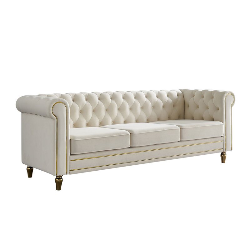 Canapé Chesterfield, Beige