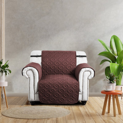 Reversible Waterproof Sofa Cover – Quilted Anti-Slip Couch Protector with Adjustable Strap