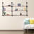 D.T.Y Farmhouse Wall Mount Iron Pipe 4 Tier Open Bookshelf (Wood Planks Not Included)