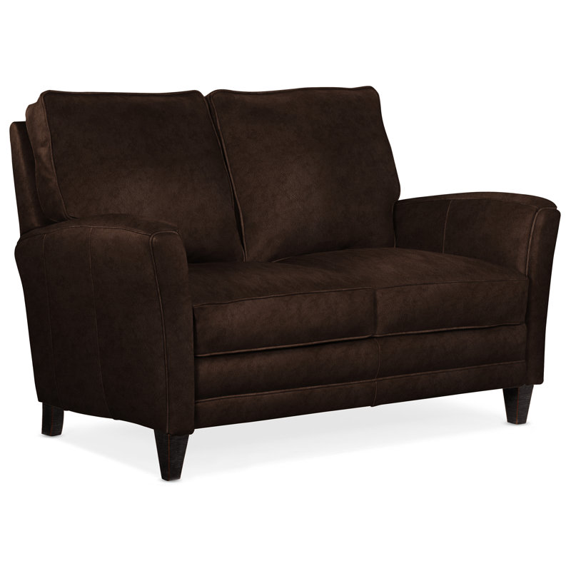 Zion Loveseat, Plantation, Anilina Hunter Genuine Leather