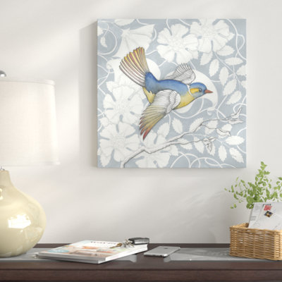 " Arts And Crafts Birds III Tone On Tone " by Elyse DeNeige