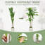 120cm Artificial Dracaena Tree with Bendable Trunks, Green Faux Potted Plant for Indoor Home Decor