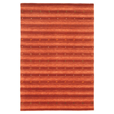 Tapis cuivre Kashkuli Gabbeh 6 pi 6 po x 9 pi 9 po