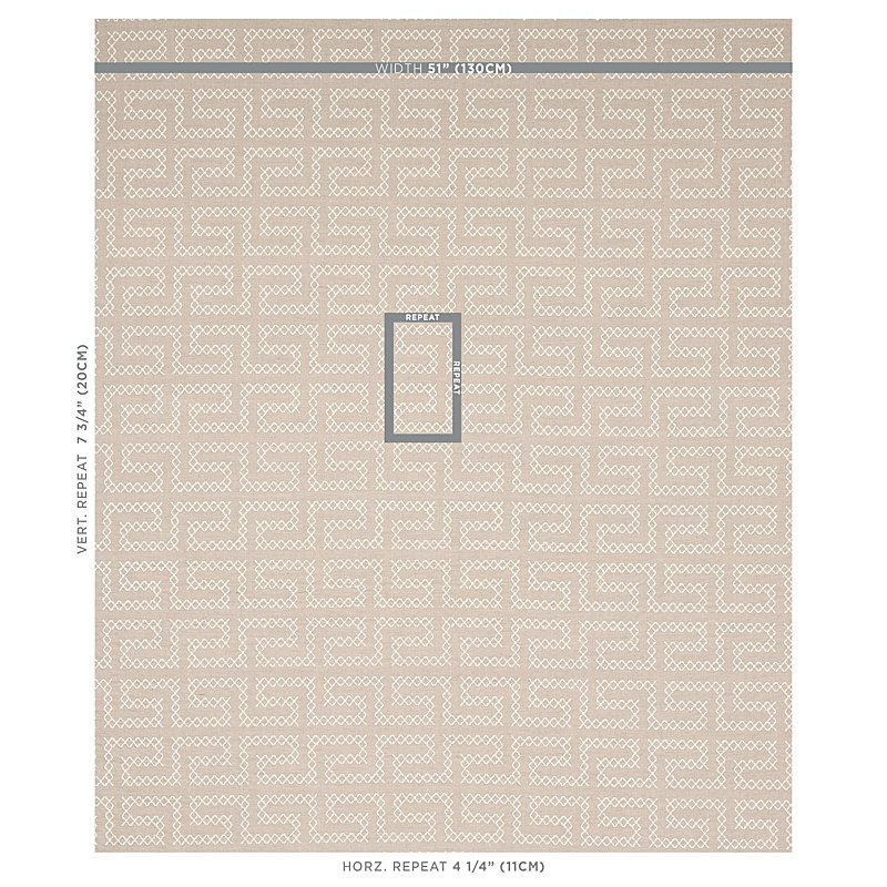 Tissu de broderie A Maze, Sable