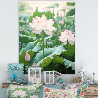 «Lotus Minimalisme Dream I» sur toile