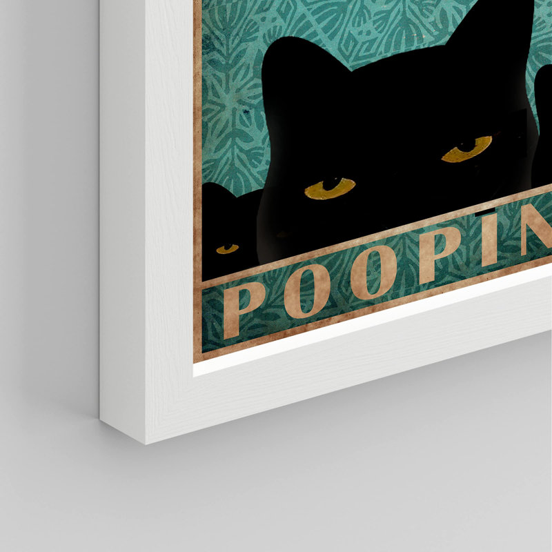 " Aare You Pooping ", White, 10" H x 8" W