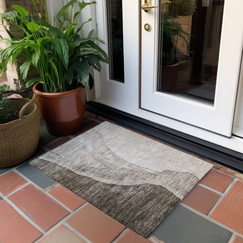 Tapis intérieur / extérieur Chenae, Rectangle 1 pi 8 po x 2 pi 6 po