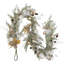 Glittered Poinsettia And Ornaments Artificial Christmas Garland - 6' X 7" - Unlit