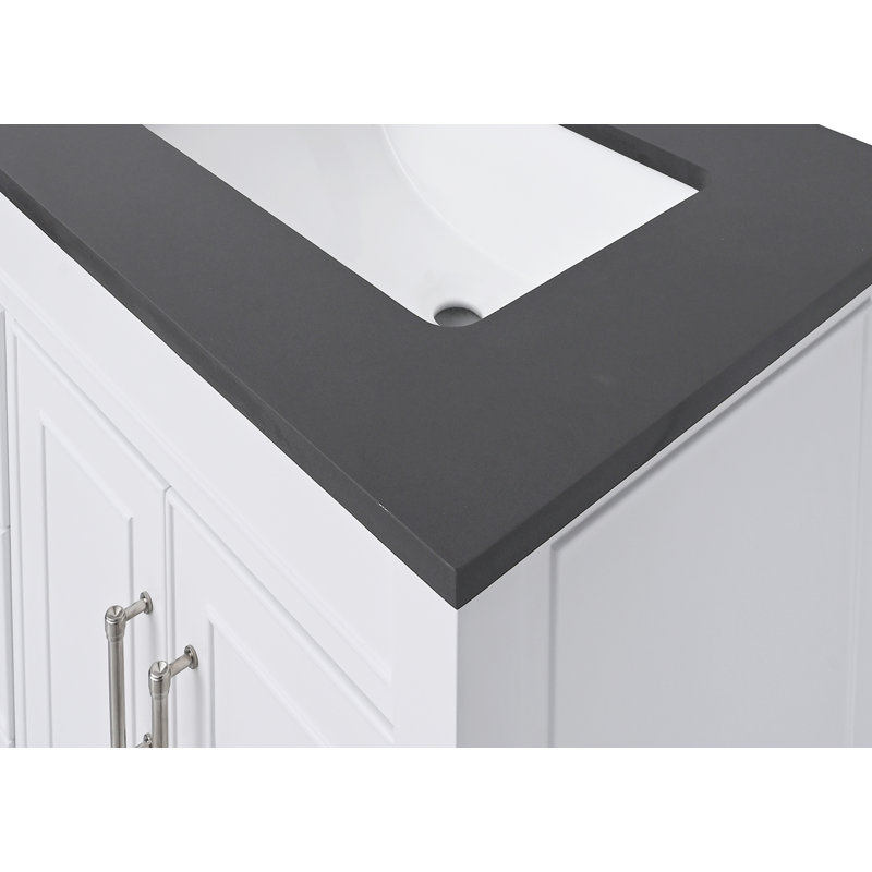 Lotte 37'' W Single Vanity Top, Ural Gray