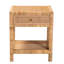 Alegna 1 Drawer Solid Wood Nightstand